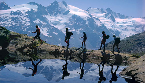 The Alps: Hiking the Mont Blanc Express , Switzerland, Europe